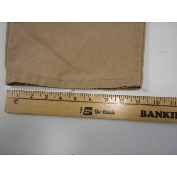 Vtg Wah Maker Frontier Jeans 40x26 Brown Buckle Back Button Fly Canvas USA‎ - Picture 11 of 13